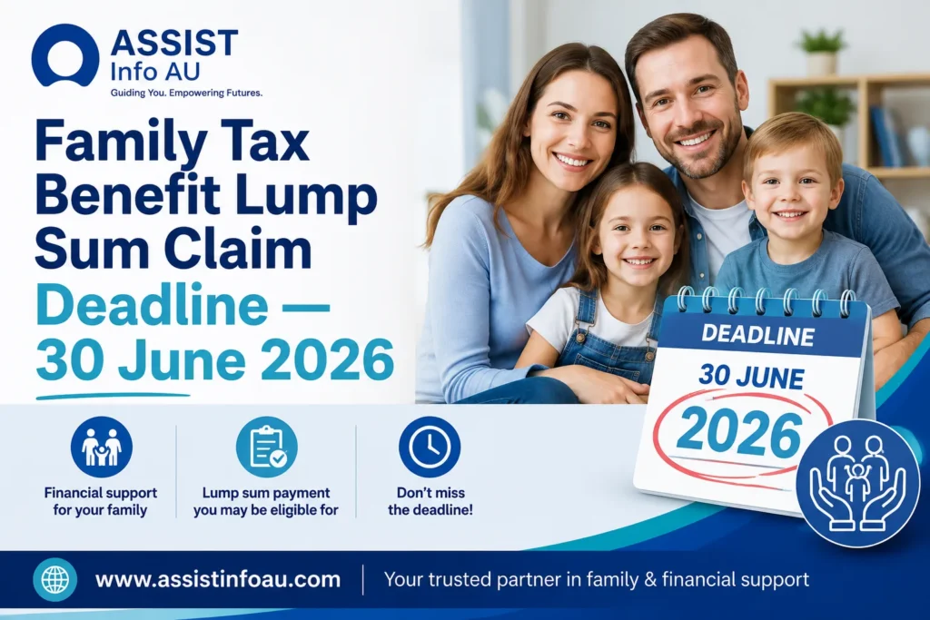 Family Tax Benefit deadline 2026 reminder for Australian families